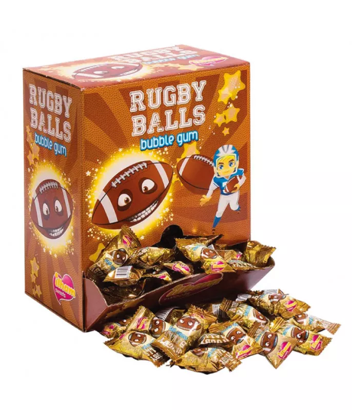 bubble gum rugby gout tutti frutti hallal prix 5piece
